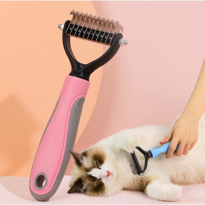 Factory direct pet comb two-sided cleaning grooming pet open knot comb